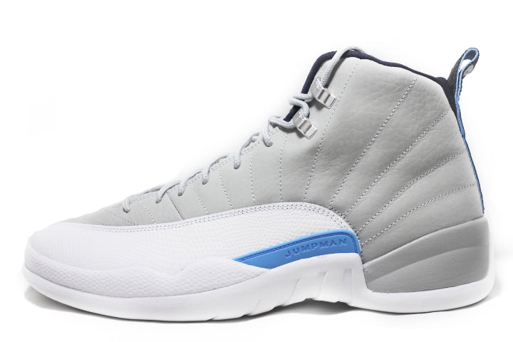 grey and blue jordan 12