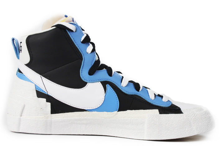 nike blazer high sacai white black legend blue