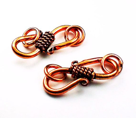 3 Keychain Clasp Hooks Connector Findings Copper by TIJC KCCP