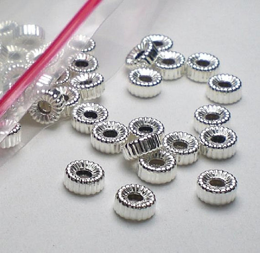 3mm, 4mm and 5mm Stardust Bead Sterling Silver Sparkle Spacer Beads – Royal  Metals Jewelry Supply