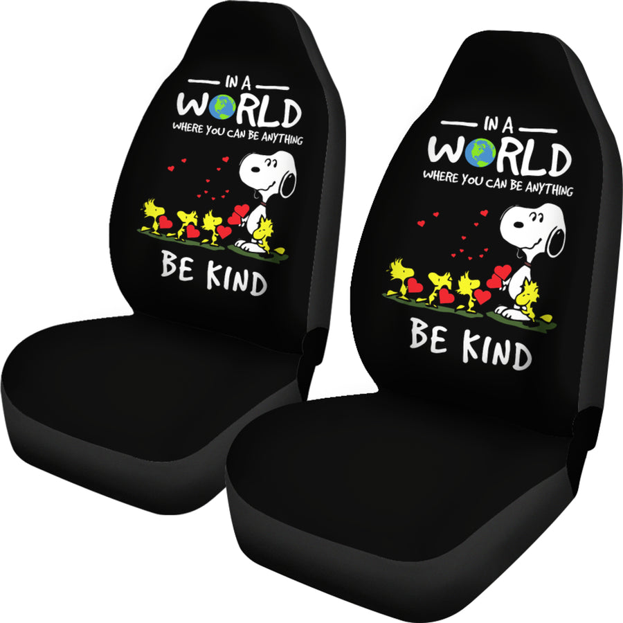 snoopy car seat covers set