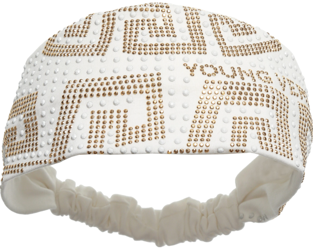 Versace Girls Ivory Studded Headband