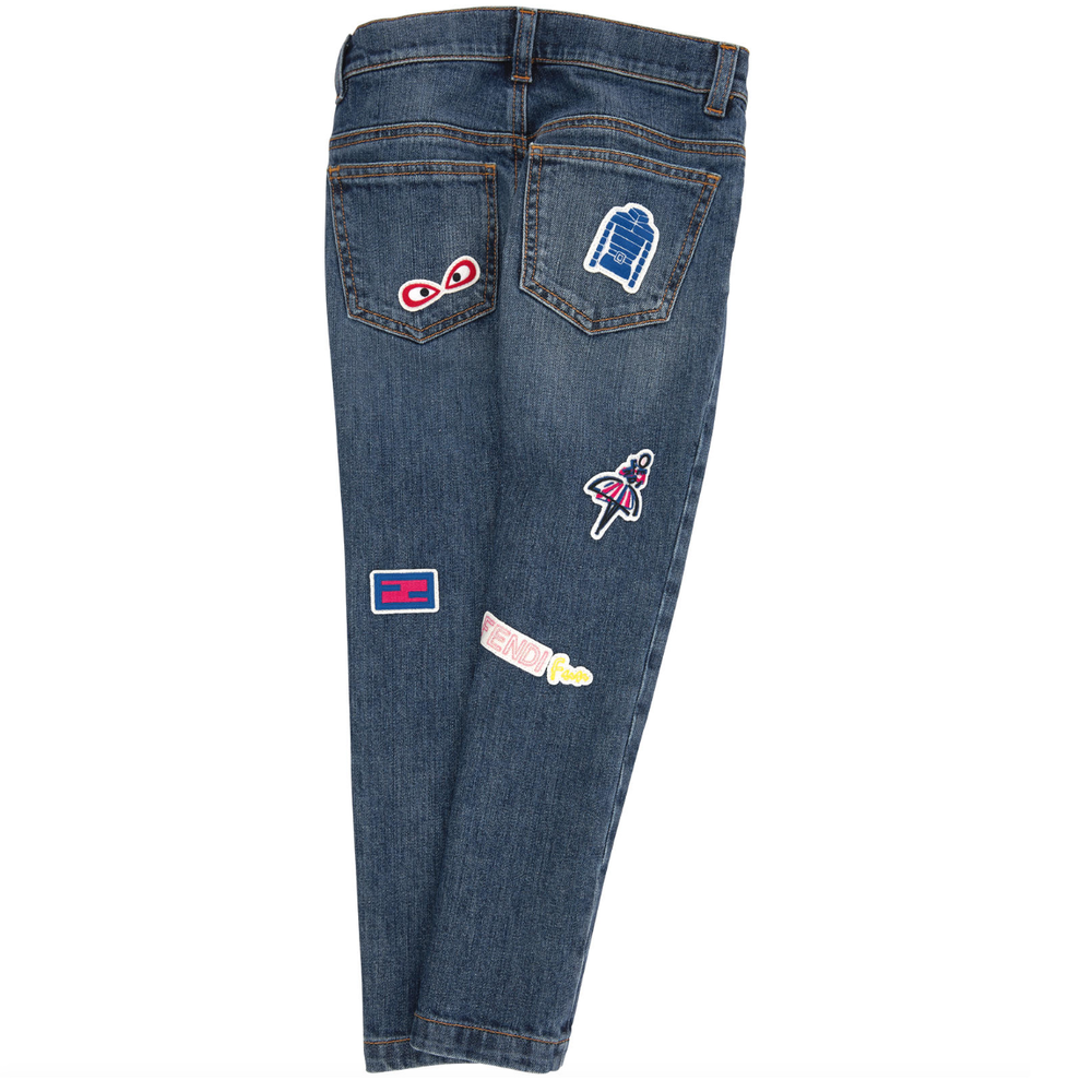 Girls Patched 'Monster' Jeans