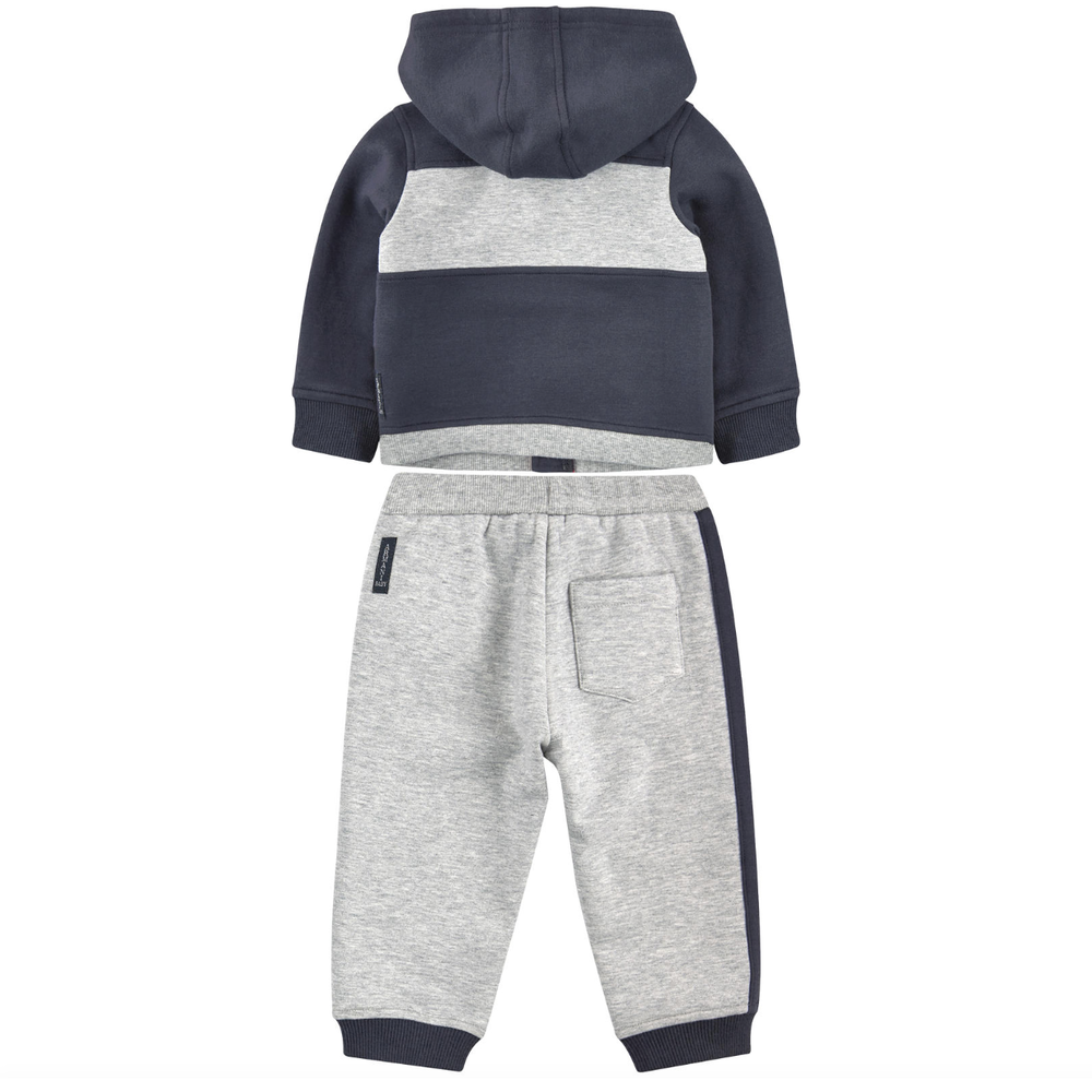 Baby Boys Navy Blue and Grey Tracksuit