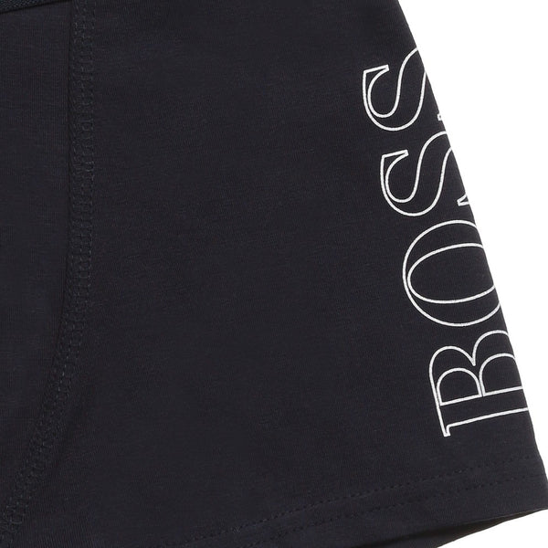 Hugo Boss Boys Set of Three Boxer Shorts [Navy/Blue/Grey] – Petit New York