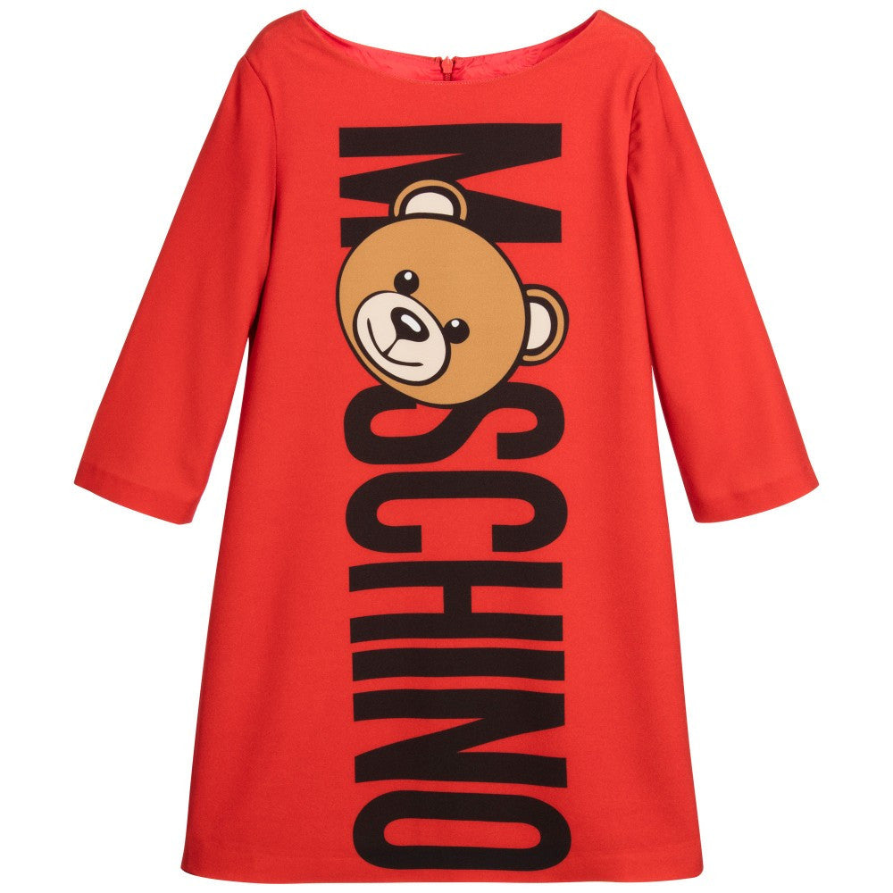 moschino red teddy dress