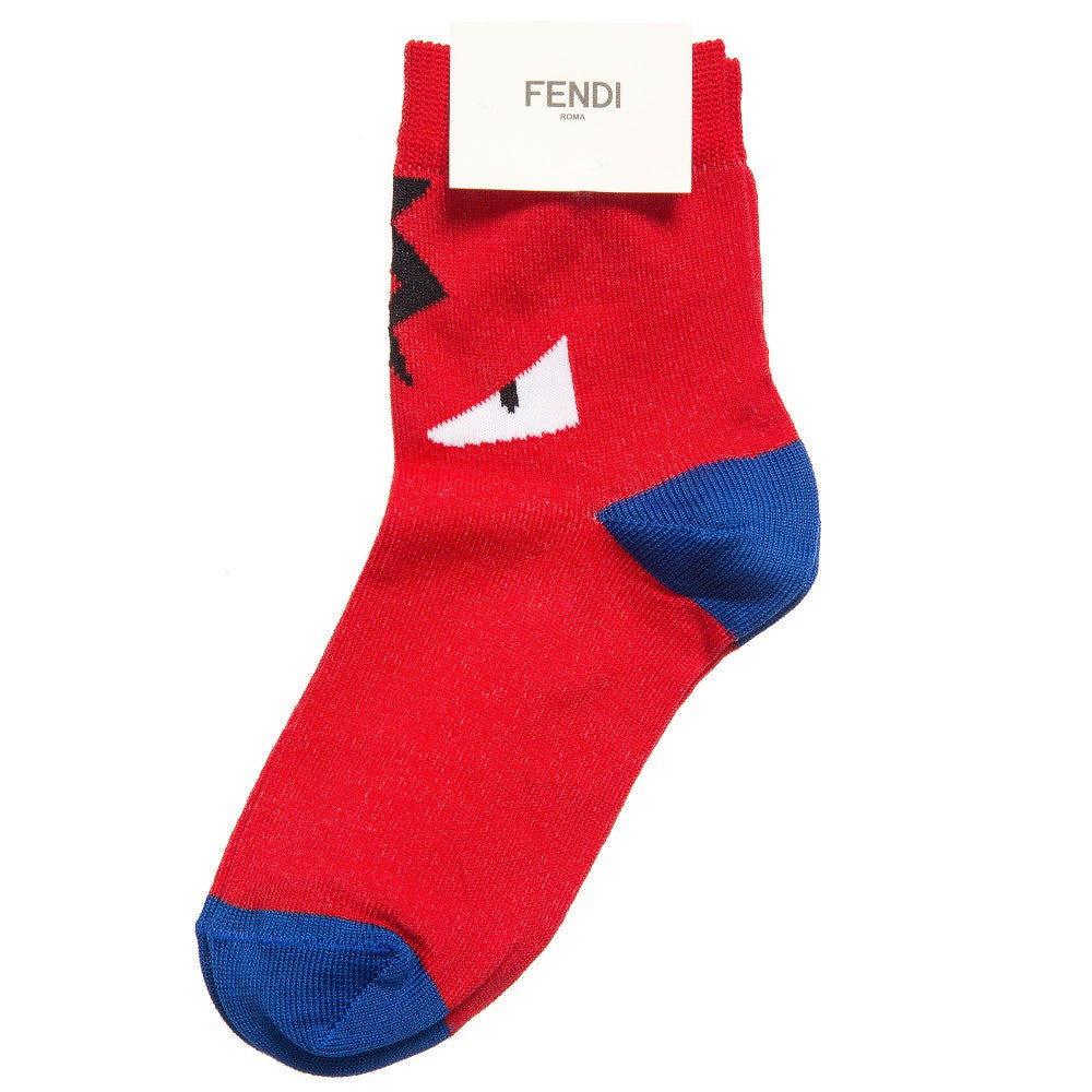 fendi red socks