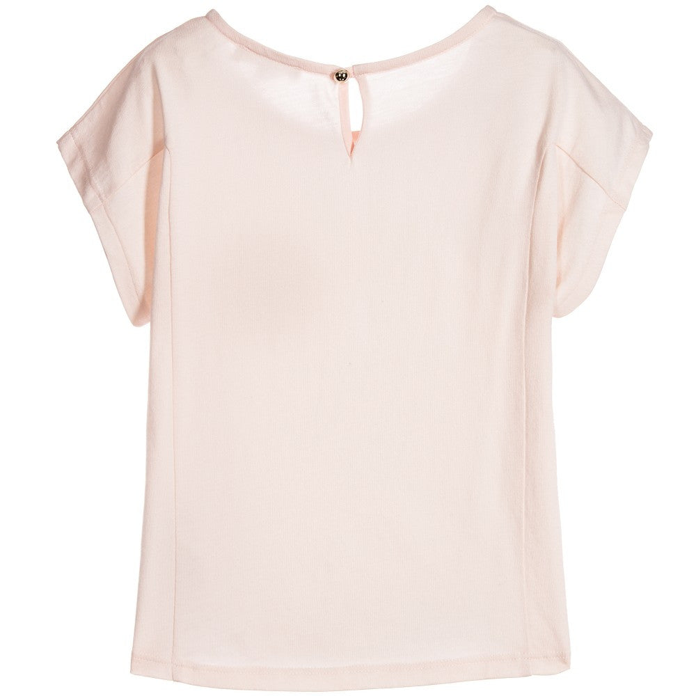 Chloe Girls Soft Pink Logo Top – Petit New York