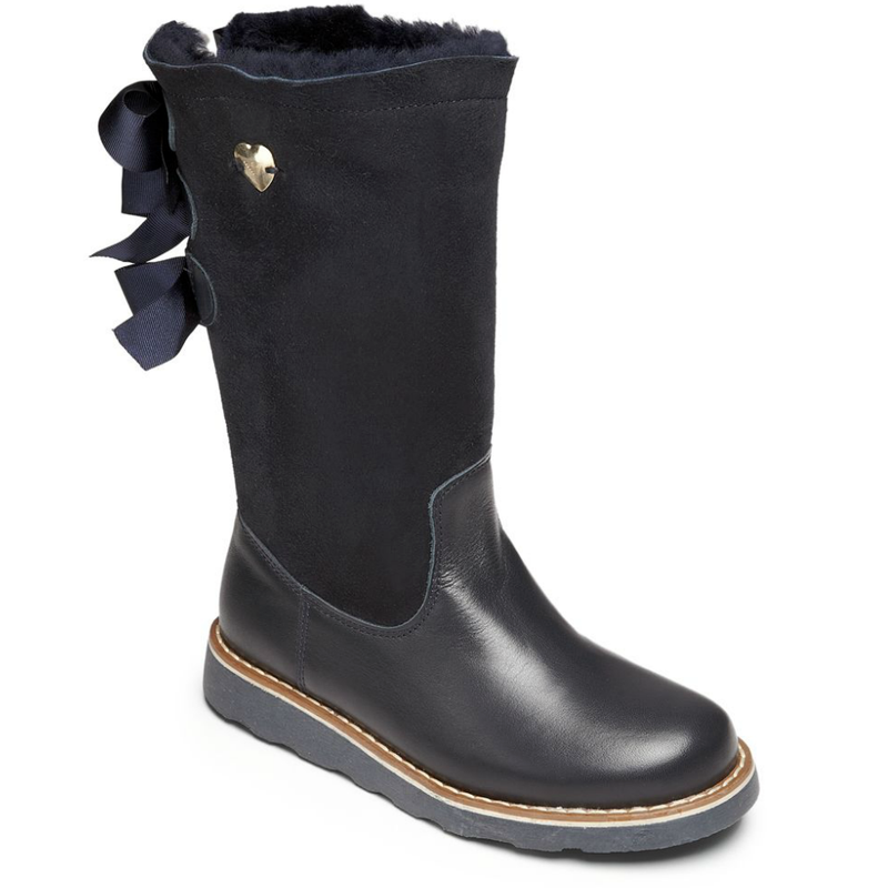 navy girls boots