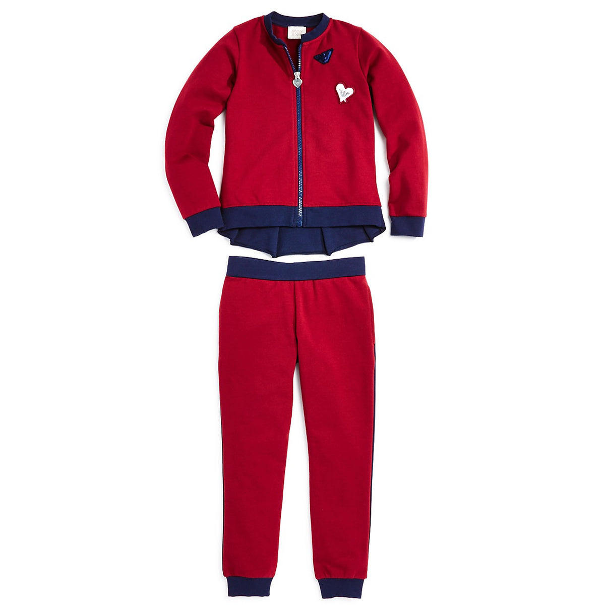 red tracksuit set