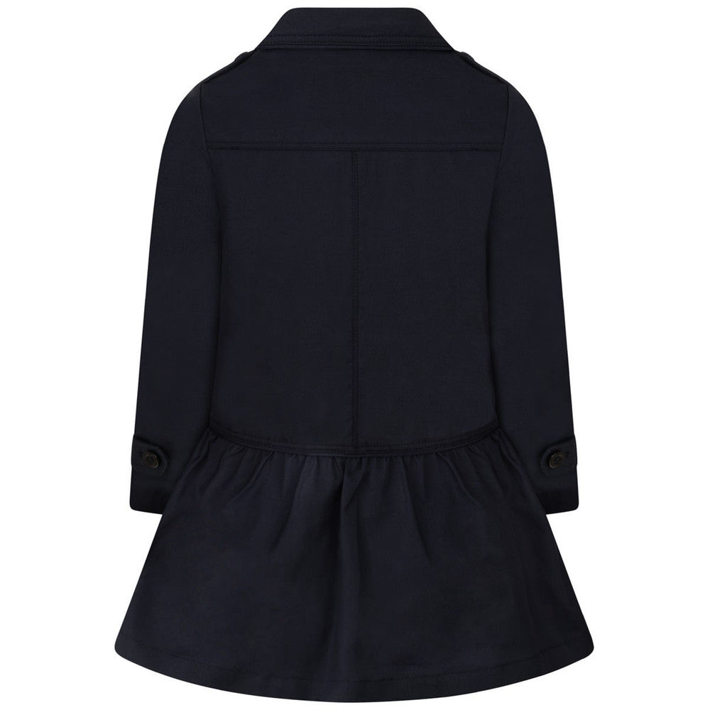 Armani Junior Girls Fancy Navy Trench 