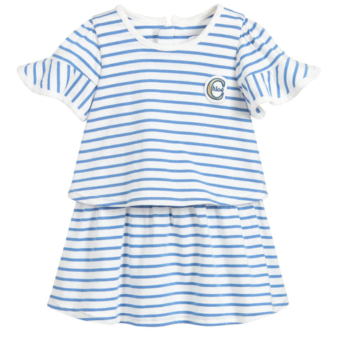 baby blue striped dress