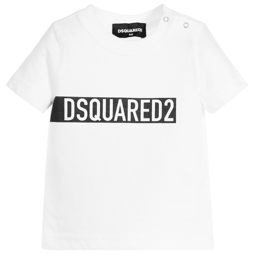 veelbelovend Omhoog specificatie Dsquared2 Baby Boys White Logo T-shirt – Petit New York