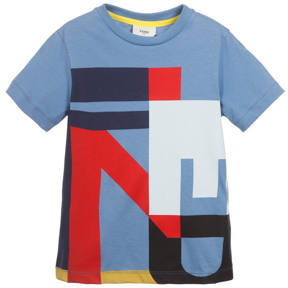 Fendi Boys Graphic Logo T-shirt – Petit 