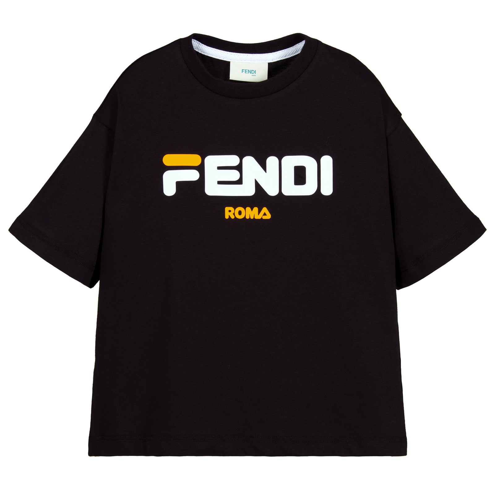 Kids Unisex Fendi Mania x FILA White Logo T-shirt – Petit New York