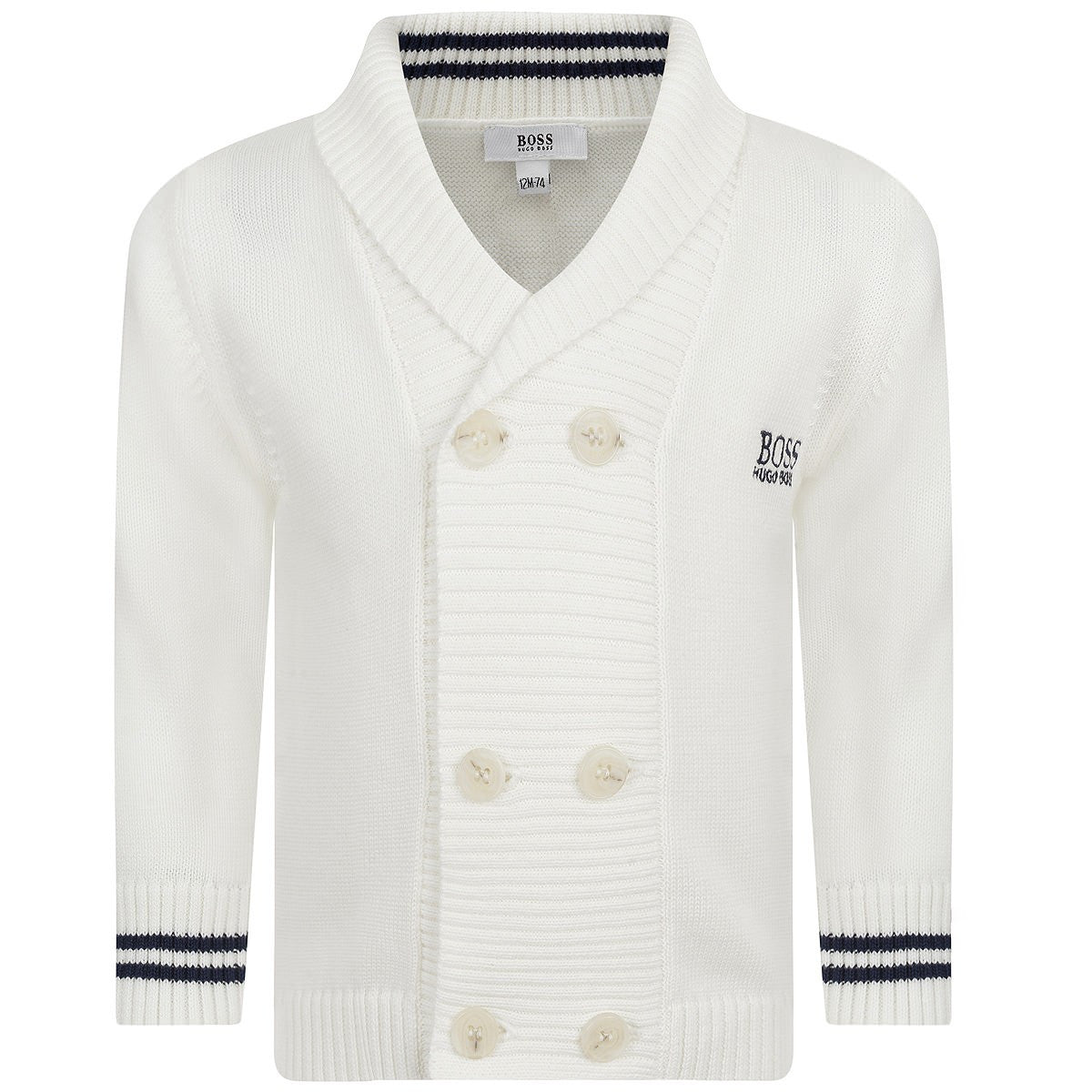 white hugo boss sweater