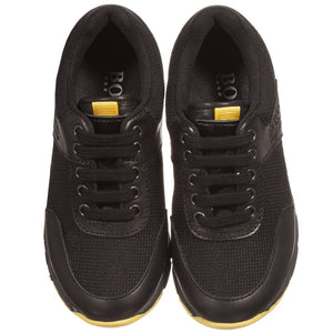 hugo boss black leather sneakers