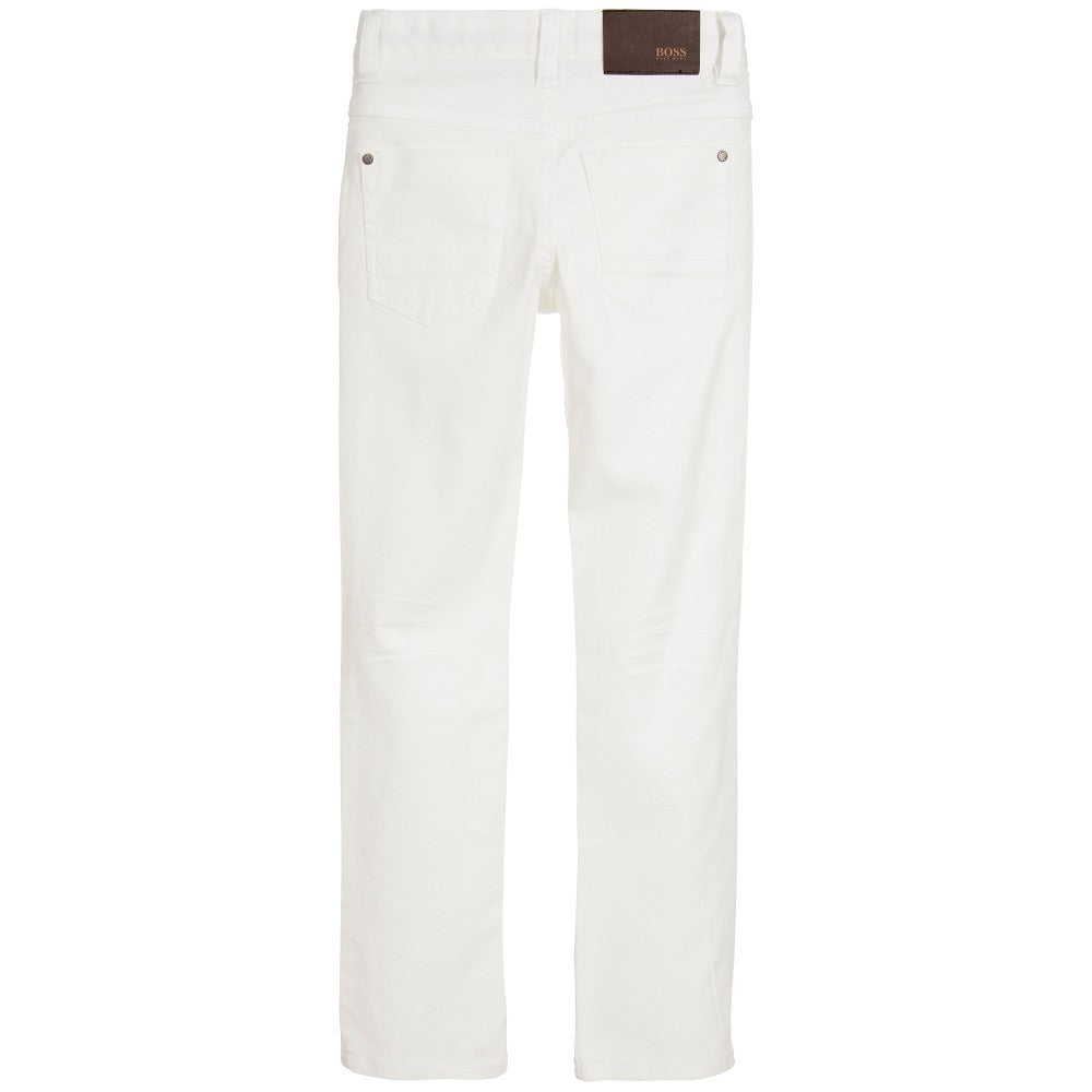 Hugo Boss Boys White Jeans – Petit New York