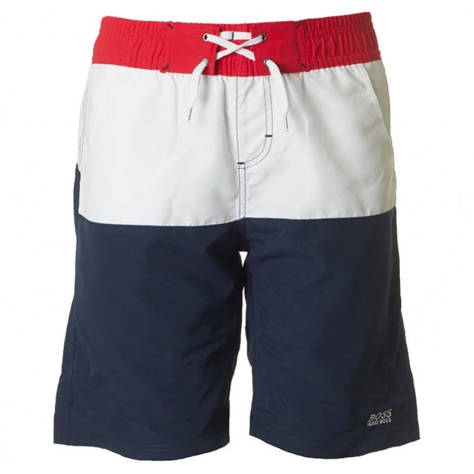 hugo boss swim shorts red