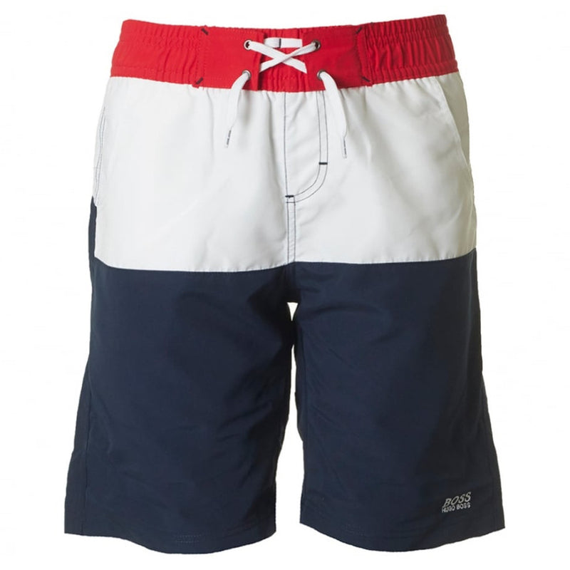 hugo boss navy swim shorts