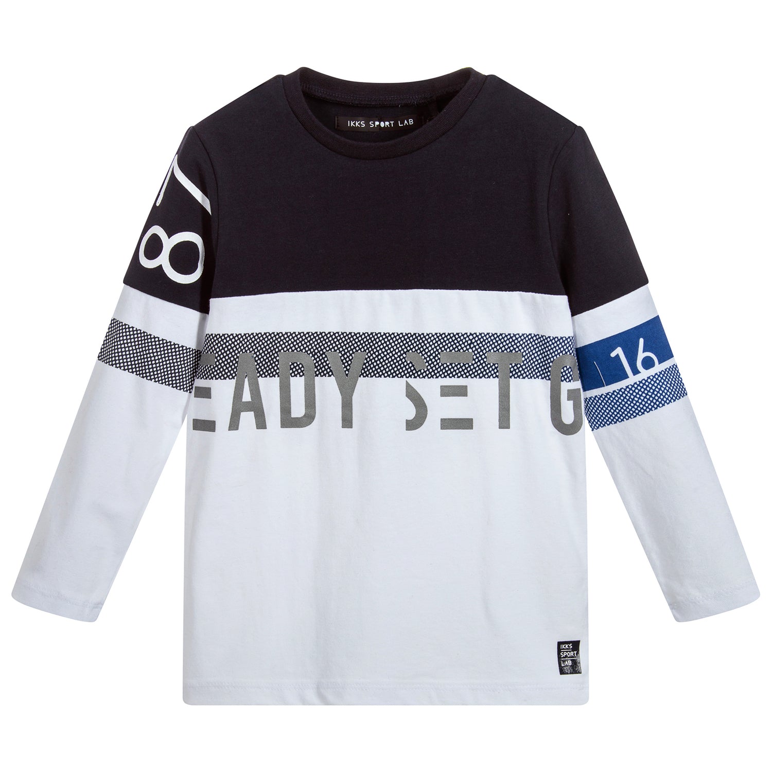 IKKS Boys Contrast Sporty Long-Sleeved T-shirt