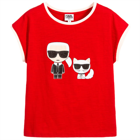 karl lagerfeld red t shirt