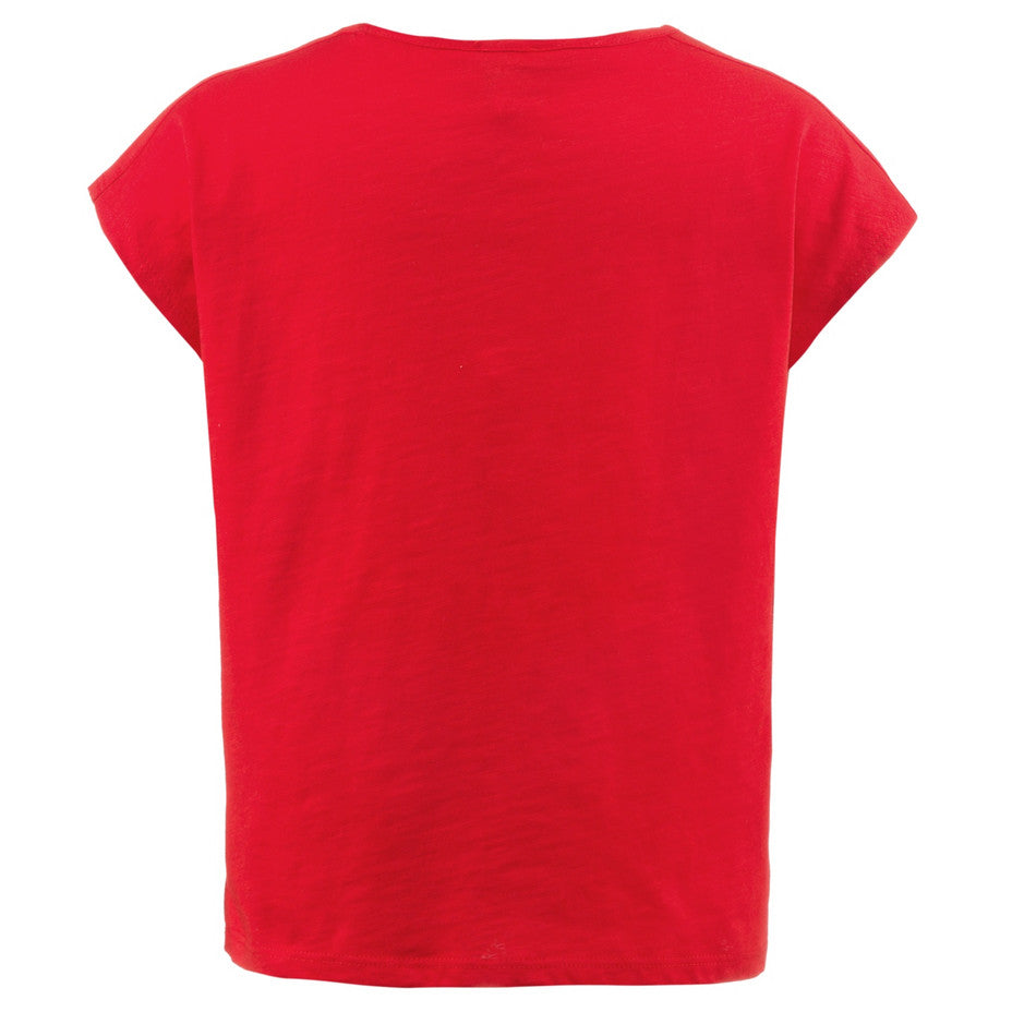 girls red tshirt