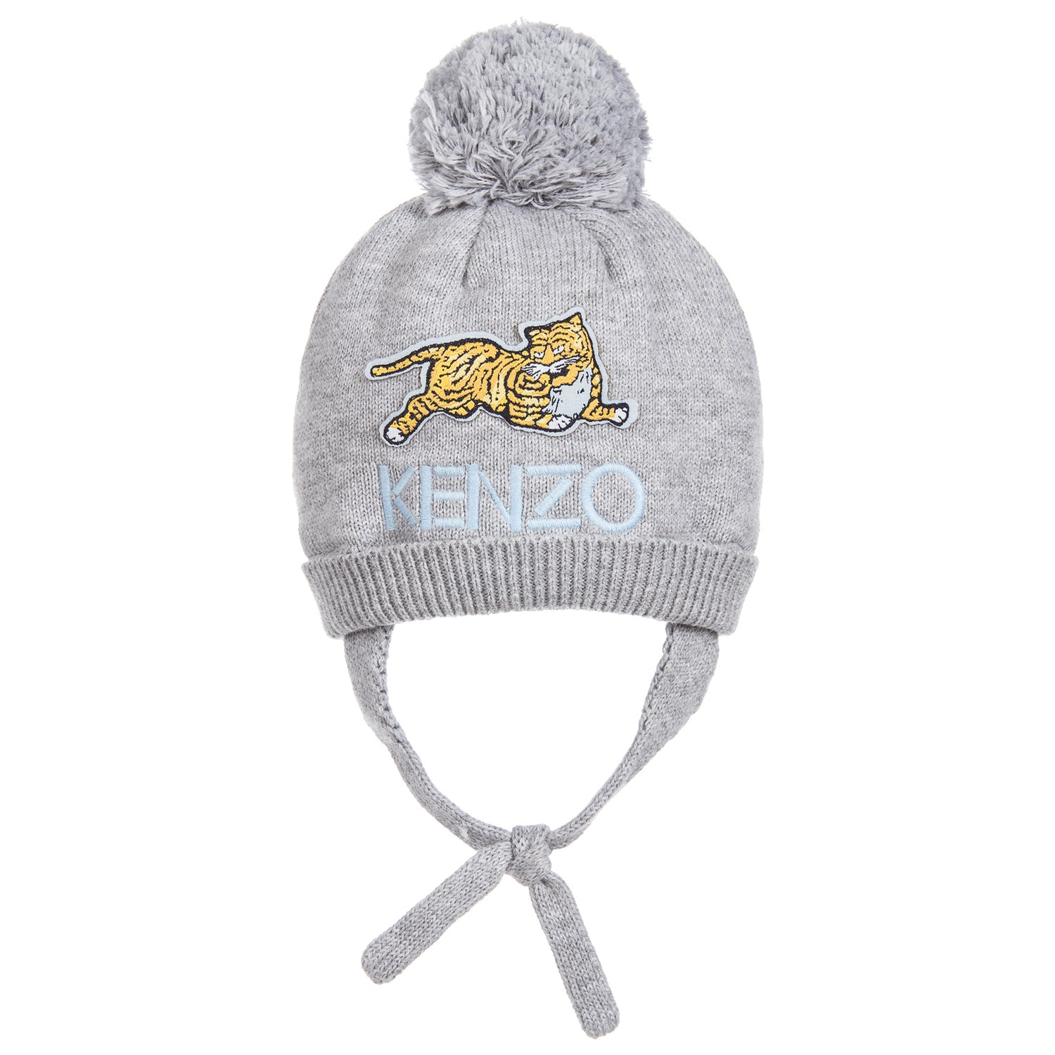 Kenzo Baby Grey Knitted Cashmere Blend 