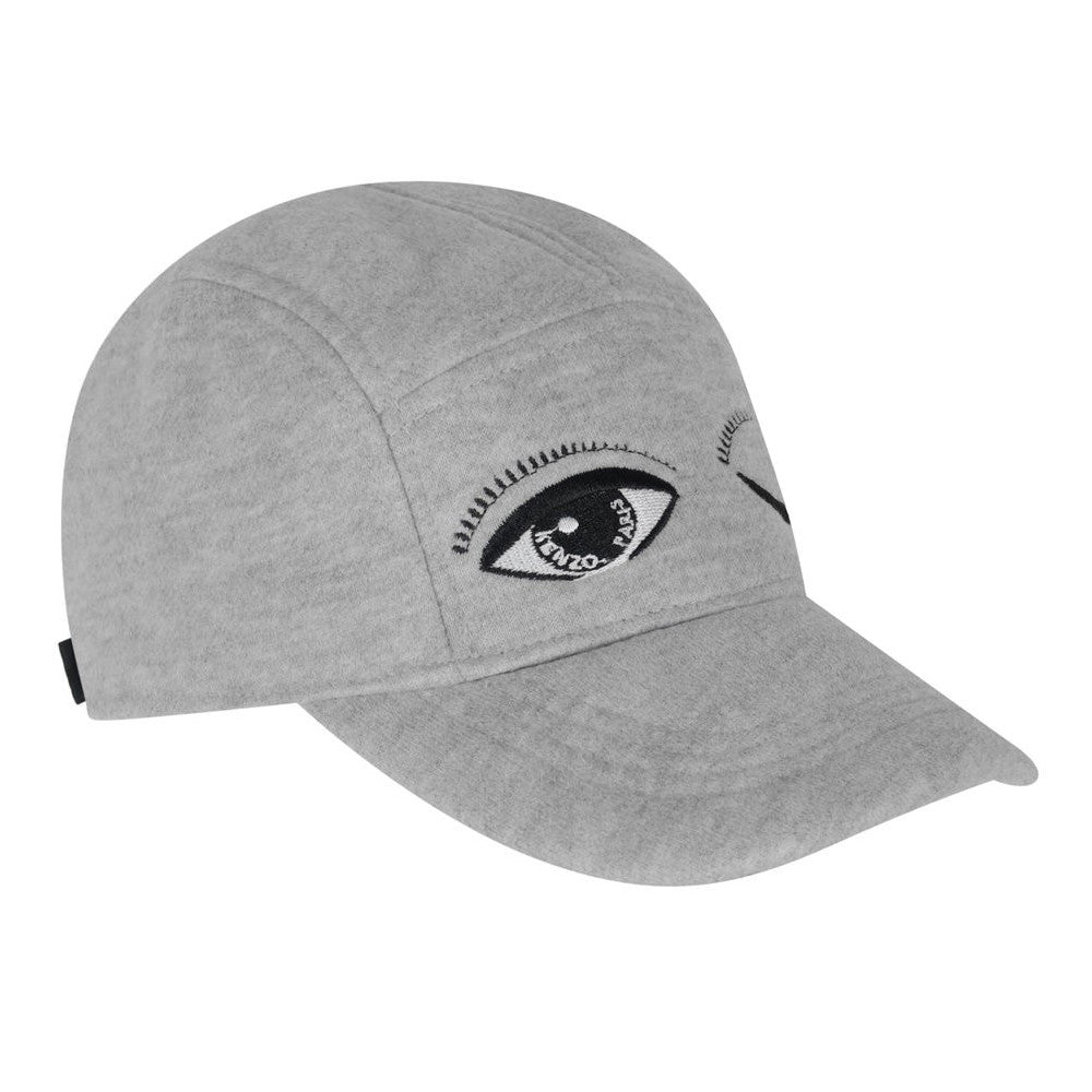 Unisex Grey 'Eye' Cap