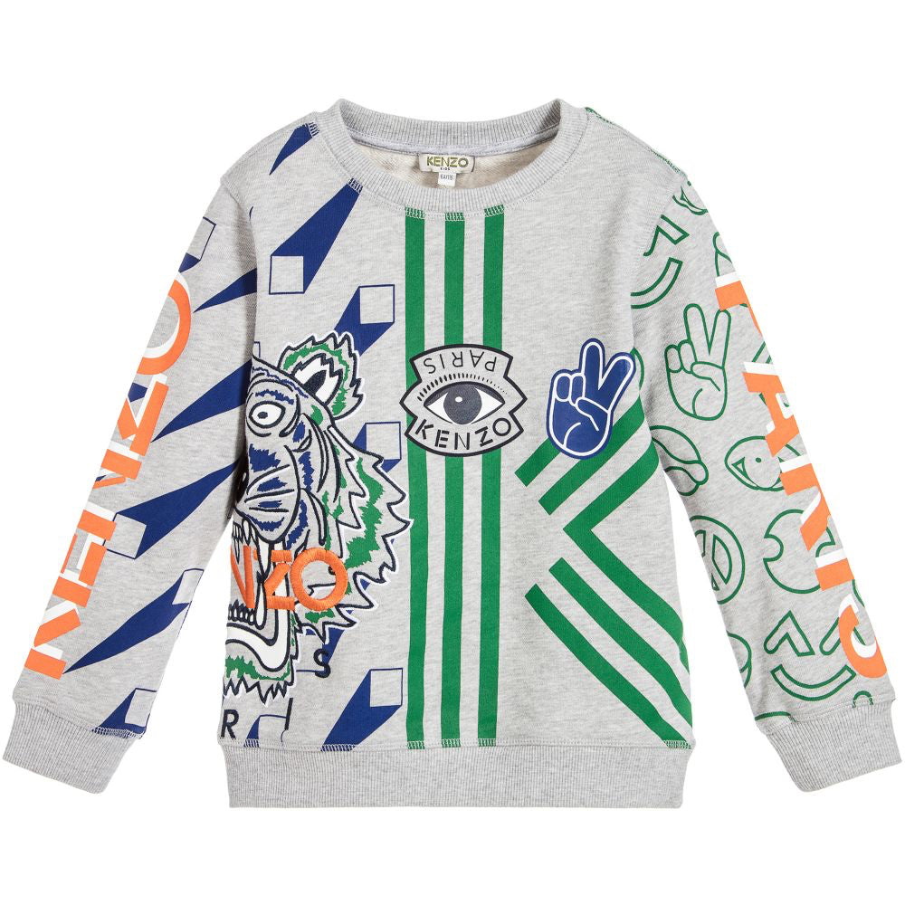 kenzo kids tiger sweatshirt