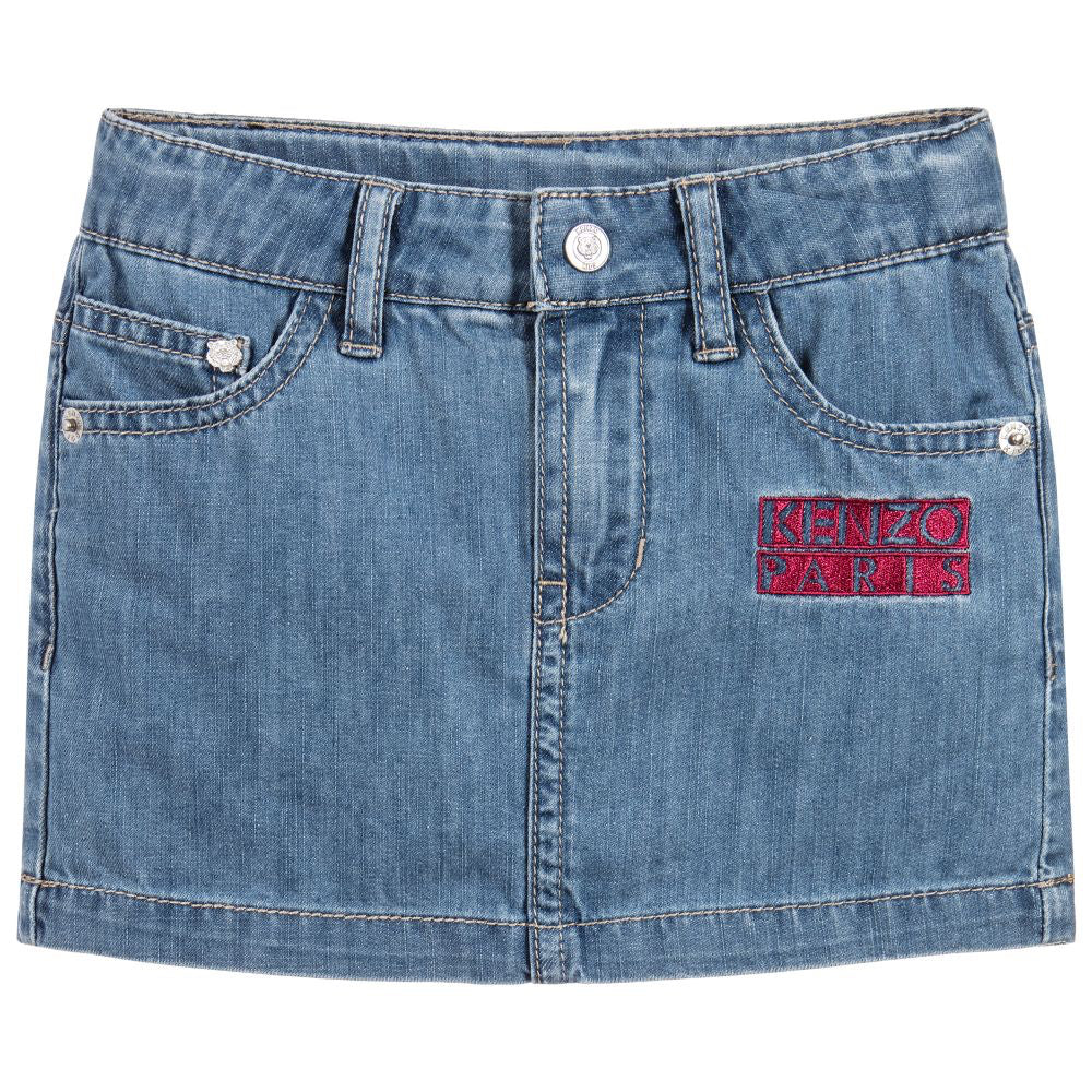 kenzo denim skirt