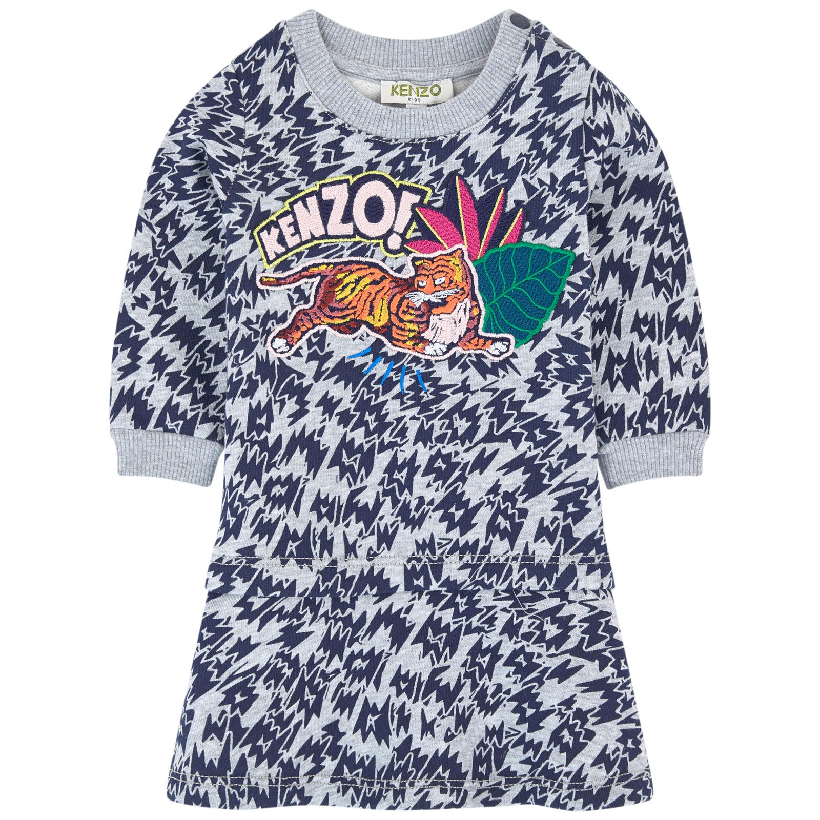 kenzo logo sweatshirt dress