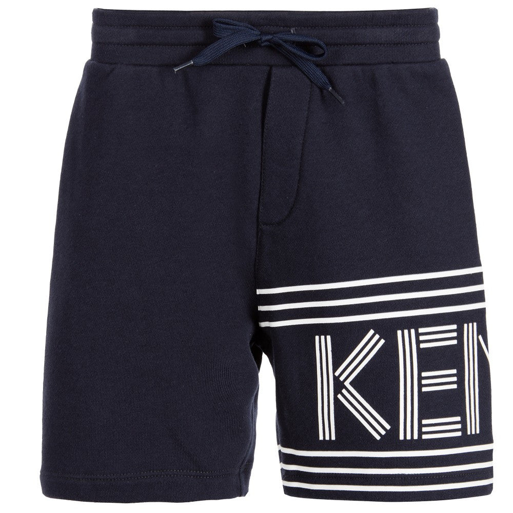 Kenzo Boys Navy Logo Shorts – Petit New 