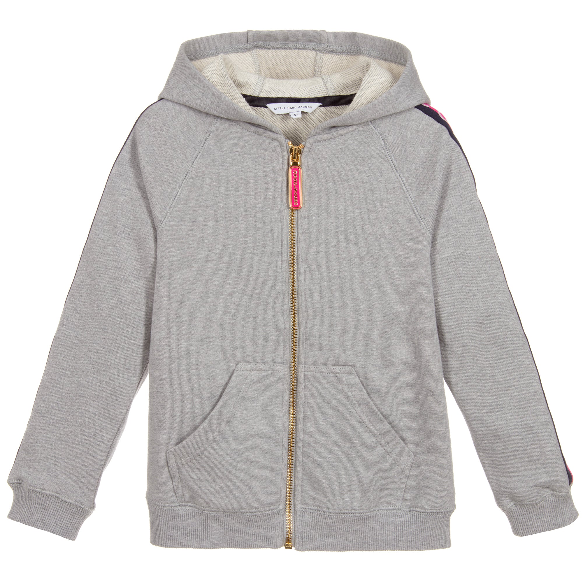 girls grey zip up hoodie