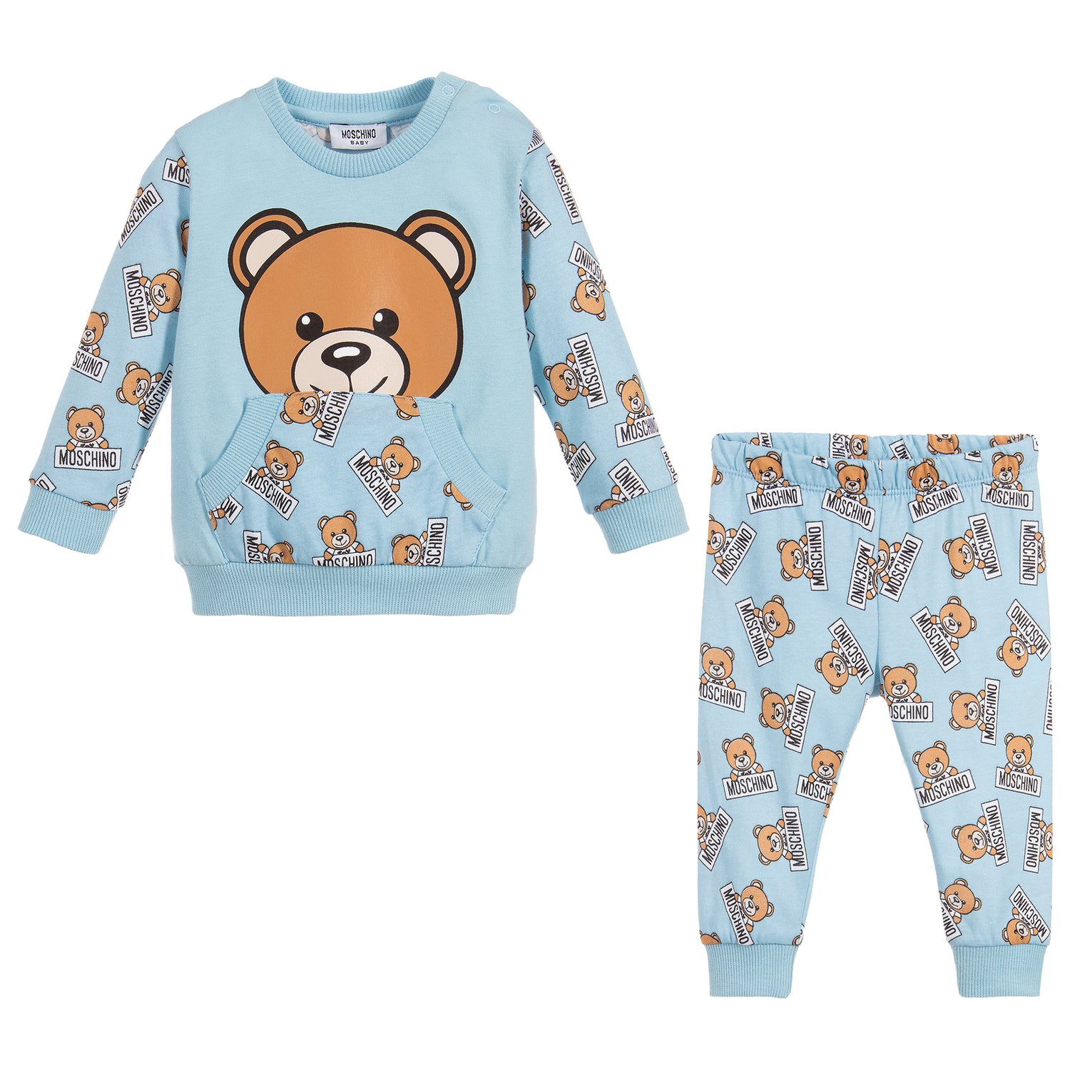 moschino baby blue tracksuit