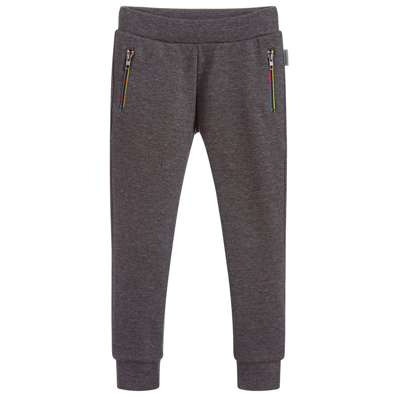 Paul Smith Boys Grey Sweatpants with Colorful Zippers (Mini-Me) – Petit ...