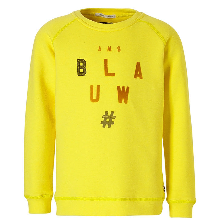 regionaal meer elegant Scotch & Soda Boys Yellow 'Blauw' Sweater – Petit New York