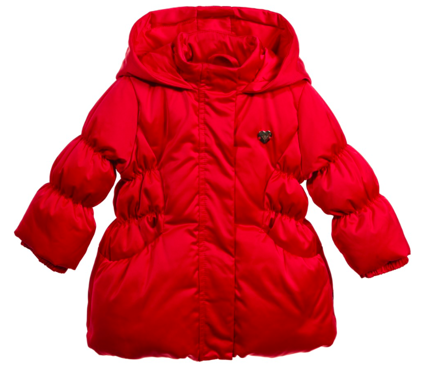 baby red puffer jacket