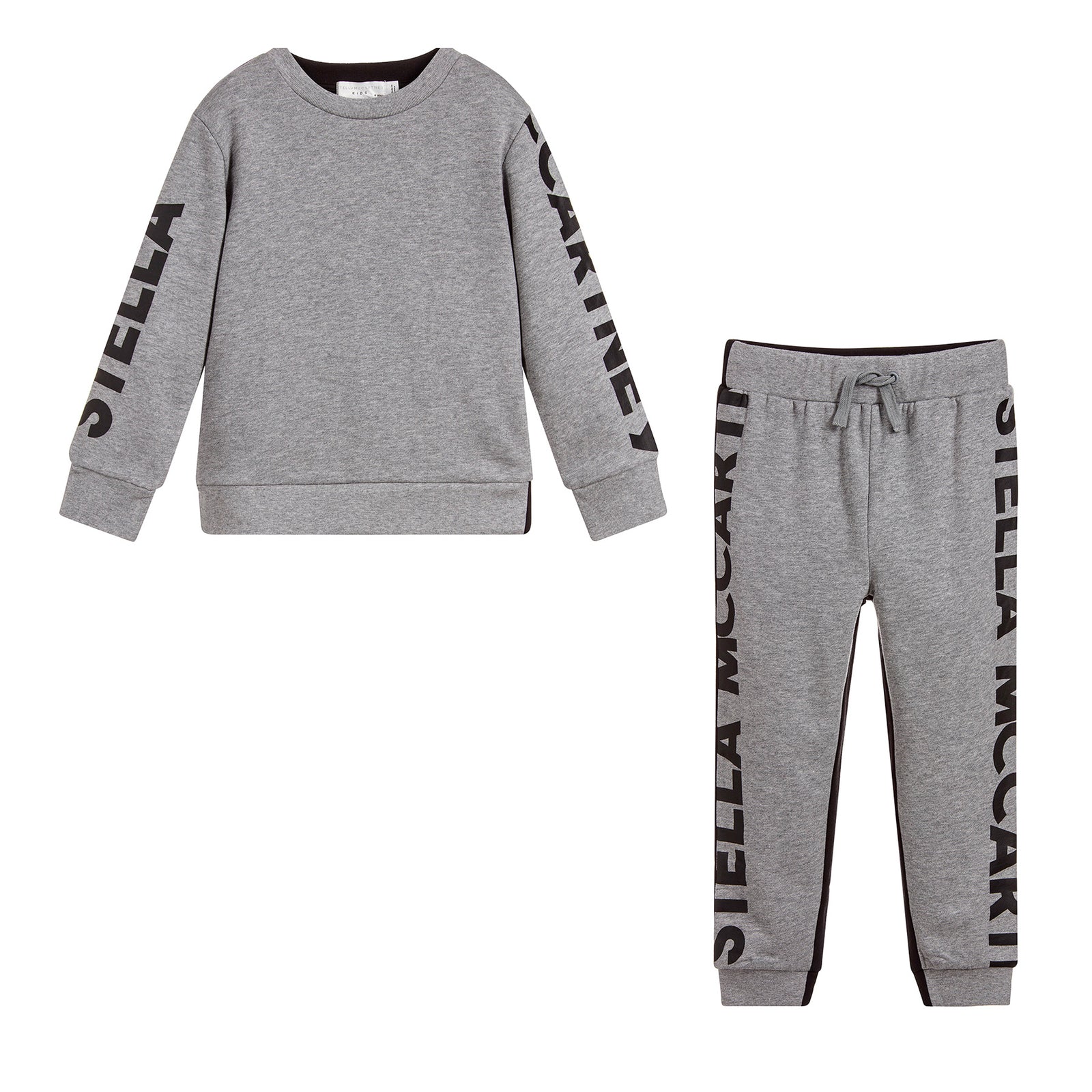 black and grey sweatsuit