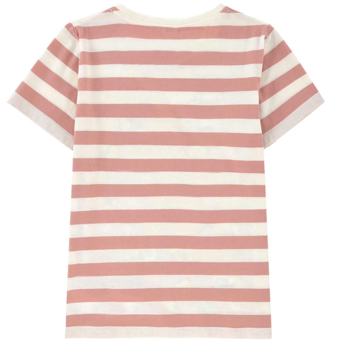 Girls Pink Striped Strawberry T-Shirt