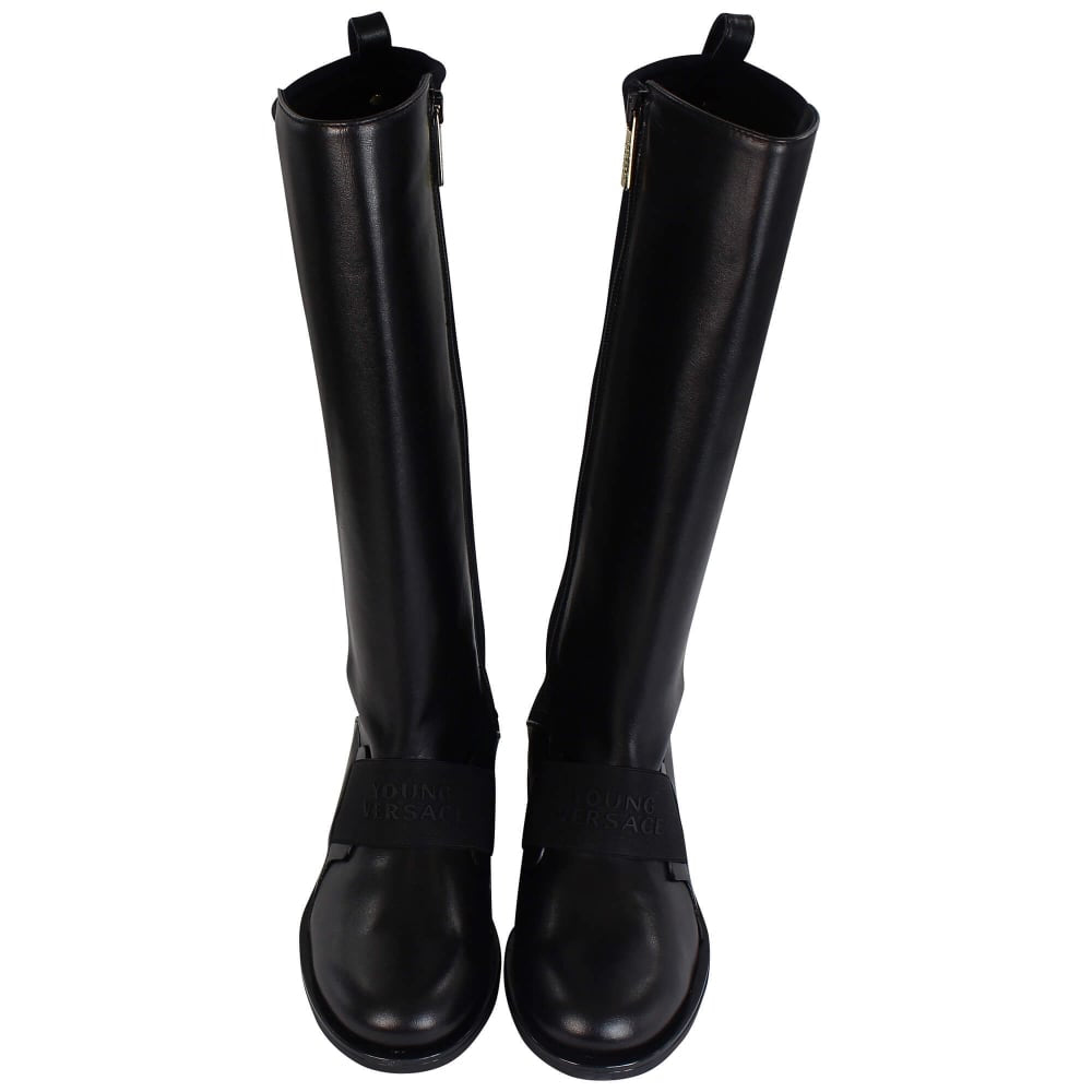 girls leather knee high boots