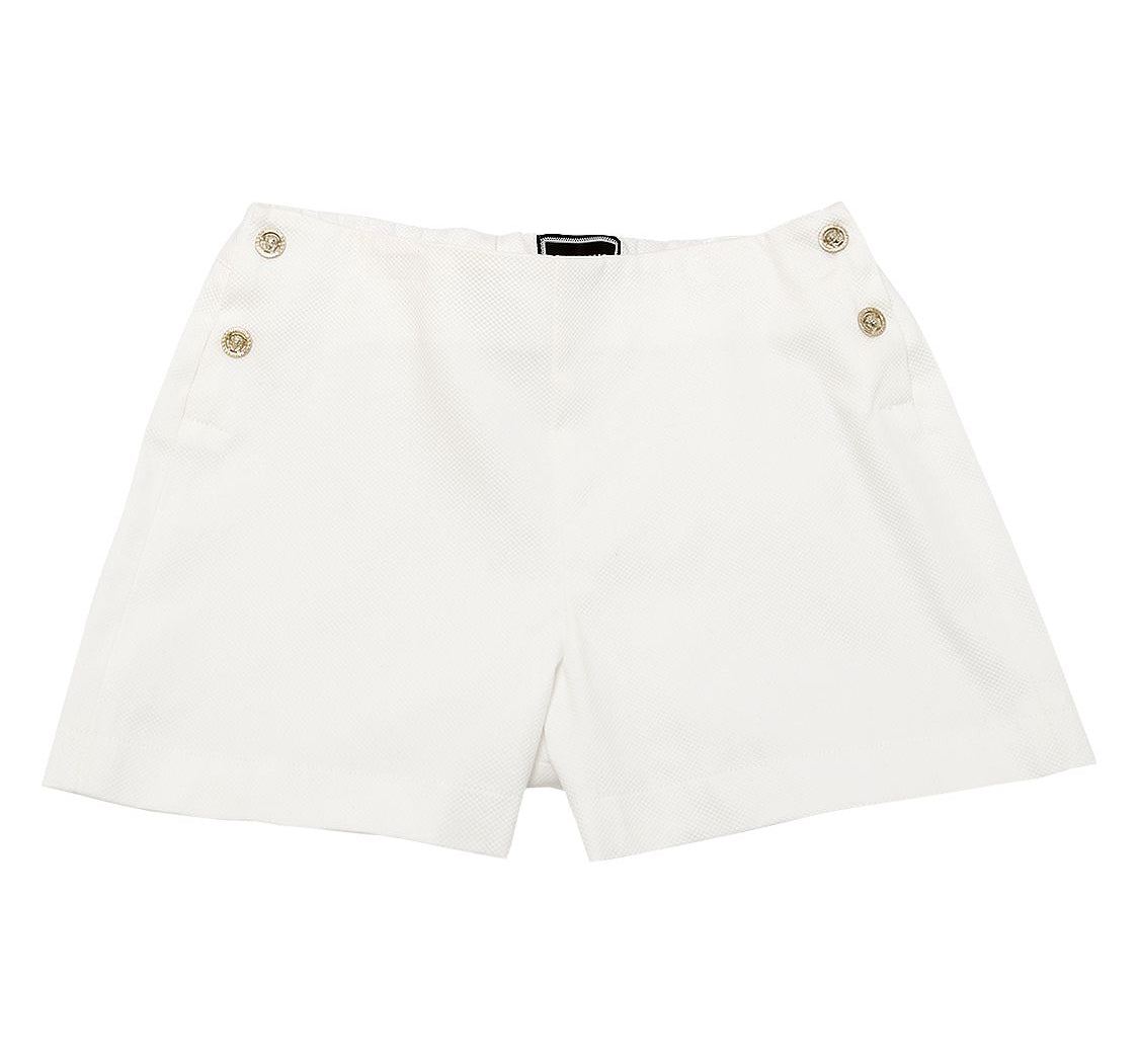 versace shorts white