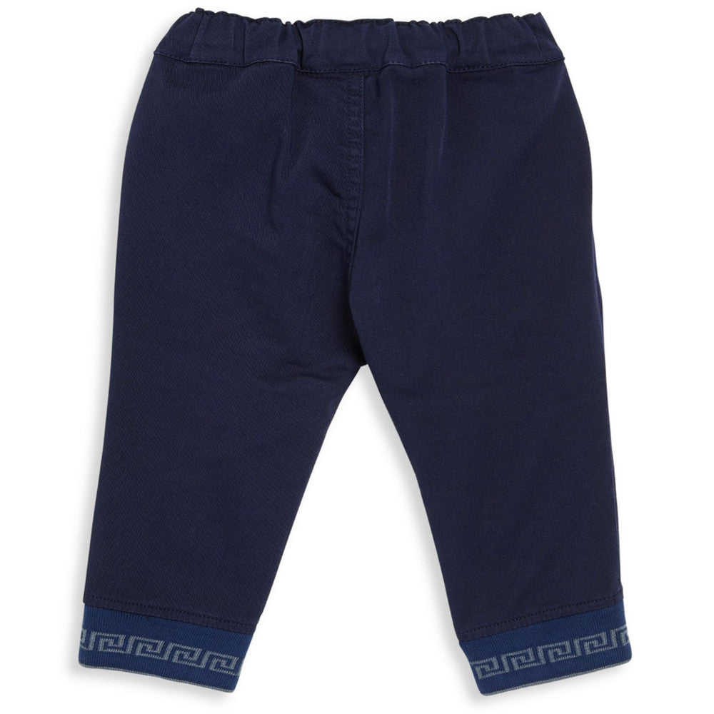 Versace Baby Boys Navy Greca Pants