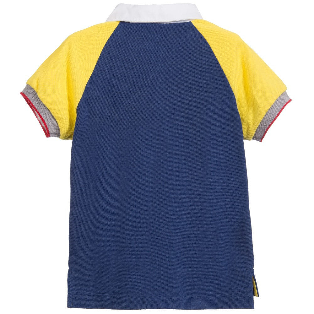 navy blue and yellow jersey