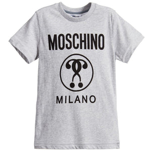 Moschino Boys Grey Logo T-shirt – Petit 