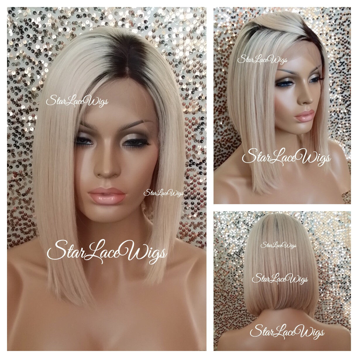 Celebrity Lace Front Wig Beyonce Blonde Bob Human Hair Starlacewigs