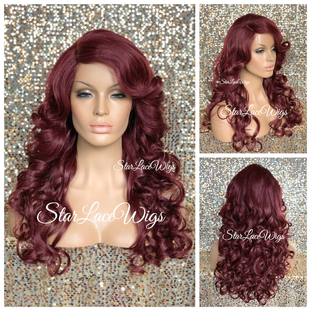 Long Curly Ombre Balayage Blonde Synthetic Wig Justice