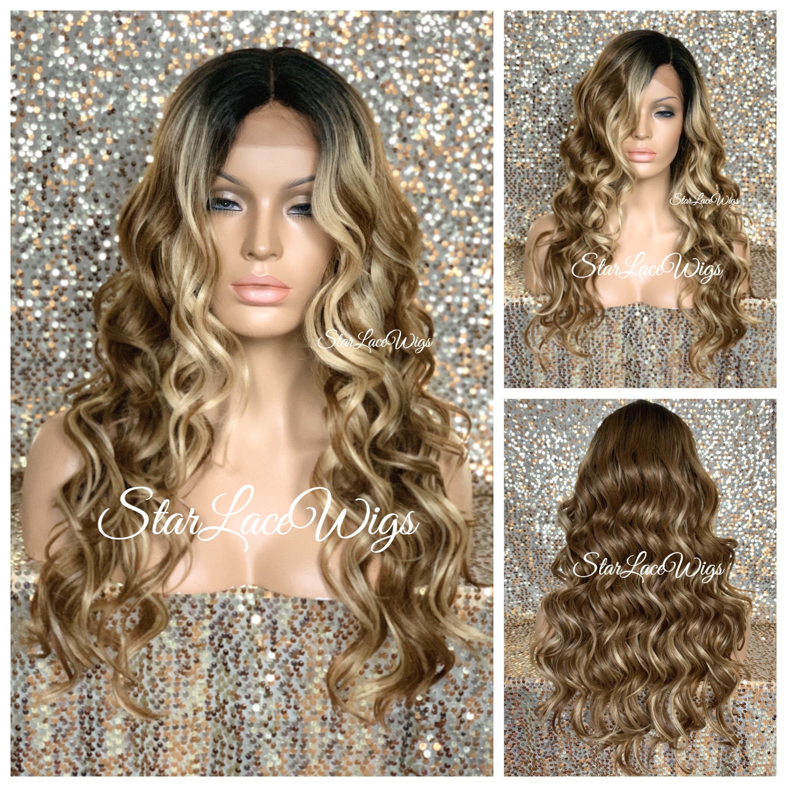 Lace Front Wig Human Hair Blend Wavy 30 1 Gabriella Starlacewigs