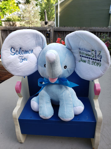 personalized elephant stuffed animal