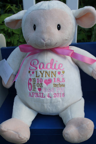 personalized stuffed animals for newborns